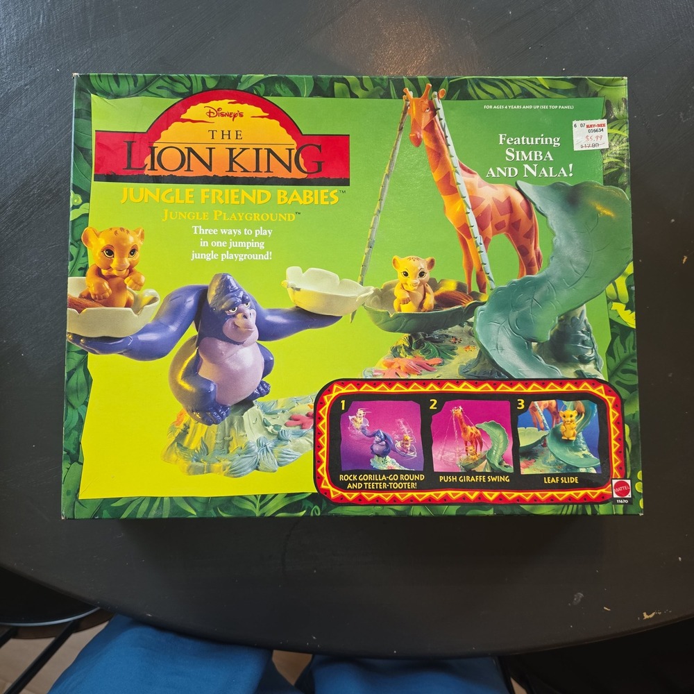 Vintage 1994 Mattel Disney The Lion King Jungle Friend Babies Playset 11670